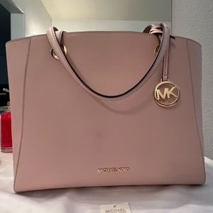 Michael Kors Walsh MD MF Tote Leather Powder Blush